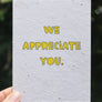 Appreciation Gratitude Card